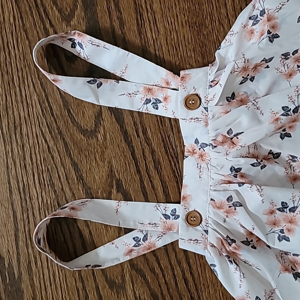 Floral suspender skirt - Picture 2 of 4